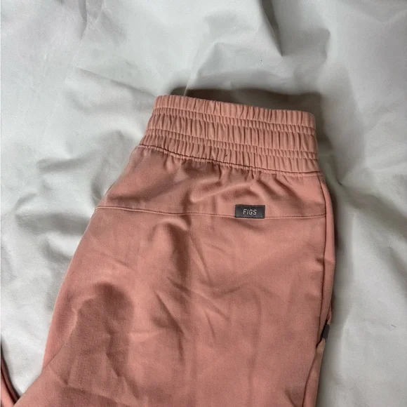 Figs Pink Sand Cordova Flare Scrub Pants - Picture 2 of 9